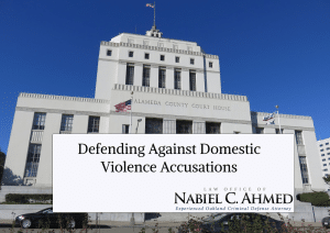 Defending Against Domestic Violence Accusations