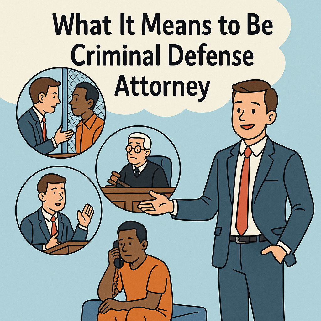 What It Means to Be Criminal Defense Attorney