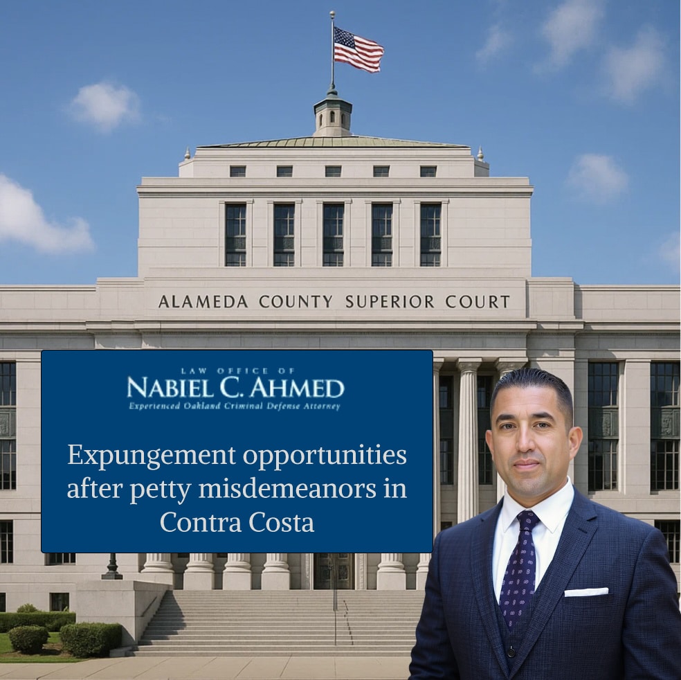 Expungement opportunities after petty misdemeanors in Contra Costa